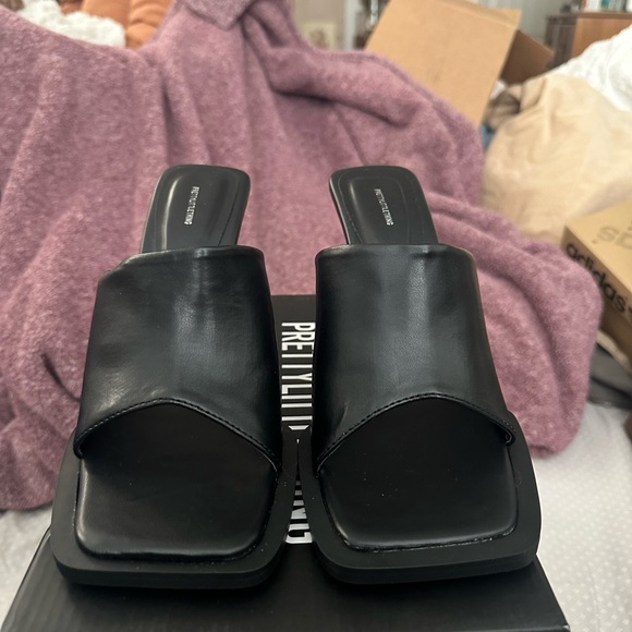NWT pretty little thing high heels square toe size 7 - Picture 3 of 9